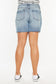 Kancan Raw Hem High Waist Denim Shorts