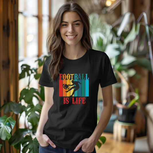 Football is Life Graphic Tee- Adult