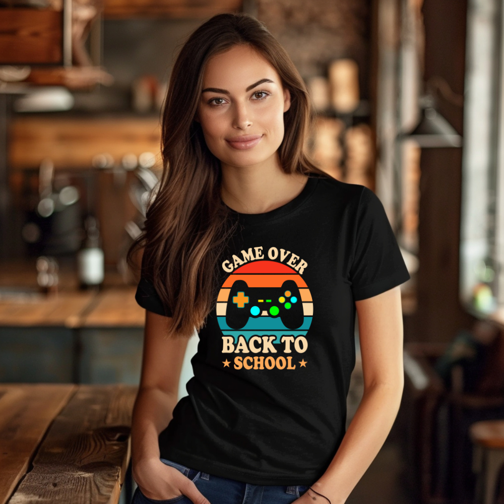 Game Over Back To School Graphic Tee- Adult