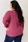 Ribbed Half Button Long Sleeve High-Low T-Shirt - 5 Colors