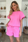 Texture T-Shirt and Shorts Set - 3 Colors