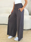 Smocked Wide Waistband Wide Leg Pants - 5 colors