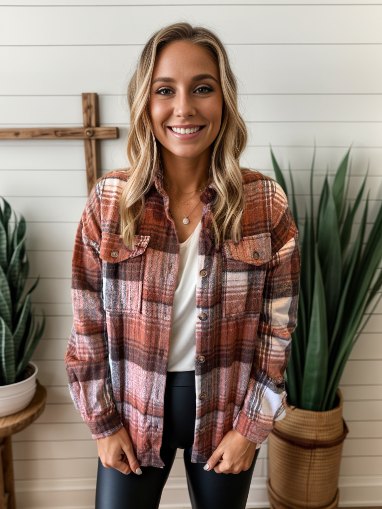 Flannel Shacket - 2 Colors