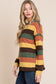 Multi-Color Striped Knit Top