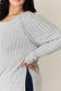 Ribbed Round Neck Slit T-Shirt - 5 Colors