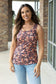 Luxe Scoop Tank - Navy Floral Mix