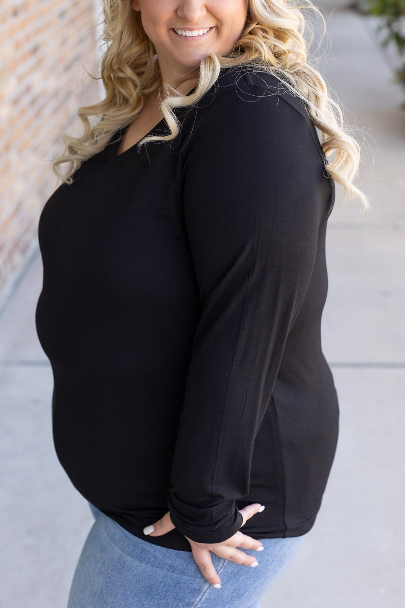 Larissa Long Sleeve Top - Black