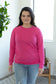 Kayla Lightweight Pullover - Hot Pink