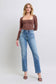 Judy Blue High Rise Wash Thermal Straight Jeans