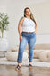 Judy Blue Release Hem Mid Rise Cropped Bootcut Jeans