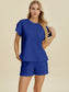 Texture T-Shirt and Shorts Set - 3 Colors