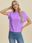 Mock Neck Short Sleeve Sweater - 4 Colors