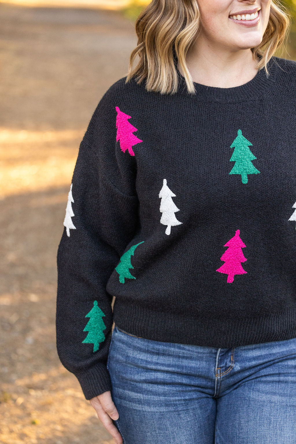 Festive Bright Trees Sweater