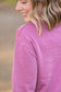 Vintage Wash Pocket Pullover - Mulberry