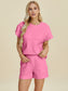 Texture T-Shirt and Shorts Set - 3 Colors