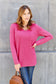 V-Neck Long Sleeve Top - 5 Colors