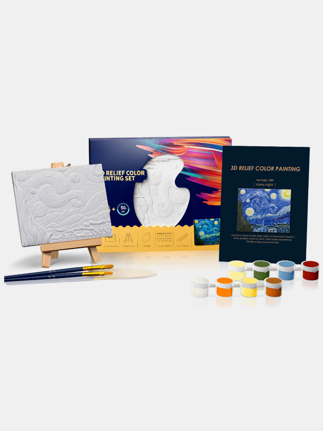 Van Gogh's Starry Night DIY 3D Oil Painting Kit