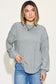Ribbed Round Neck Long Sleeve T-Shirt - 8 Colors