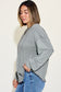 Ribbed Round Neck Long Sleeve T-Shirt - 8 Colors