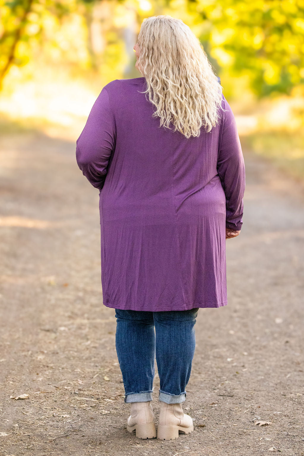 Classic Cardigan - Purple