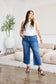 Judy Blue Braid Side Detail High Waist Wide Leg Jeans