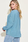 Ribbed Round Neck Long Sleeve T-Shirt - 8 Colors