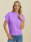 Mock Neck Short Sleeve Sweater - 4 Colors