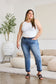 Judy Blue Release Hem Mid Rise Cropped Bootcut Jeans