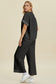 Pearl Detail Round Neck Top and Pants Set - 3 Colors