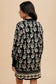 Floral Jacquard Round Neck Sweater Dress