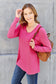 V-Neck Long Sleeve Top - 5 Colors