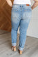 Judy Blue High Rise Patch Pocket Distressed Boyfriend Jeans