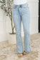 Judy Blue High Rise Control Top Slit Hem Slim Bootcut Jeans