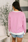 Almost Therapeutic Drop Shoulder Pullover in Candy Pink