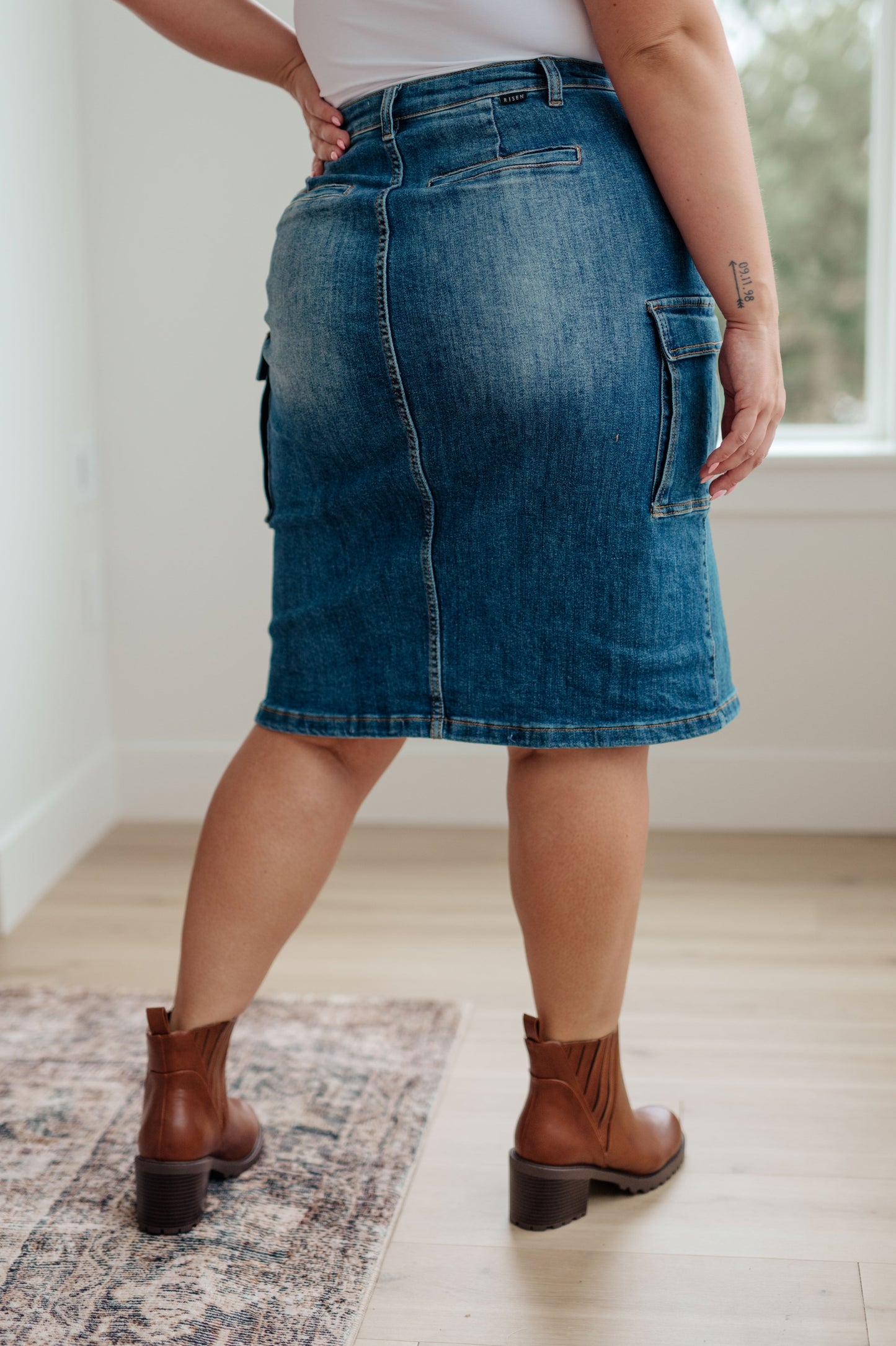 Judy Blue Cargo Denim Skirt