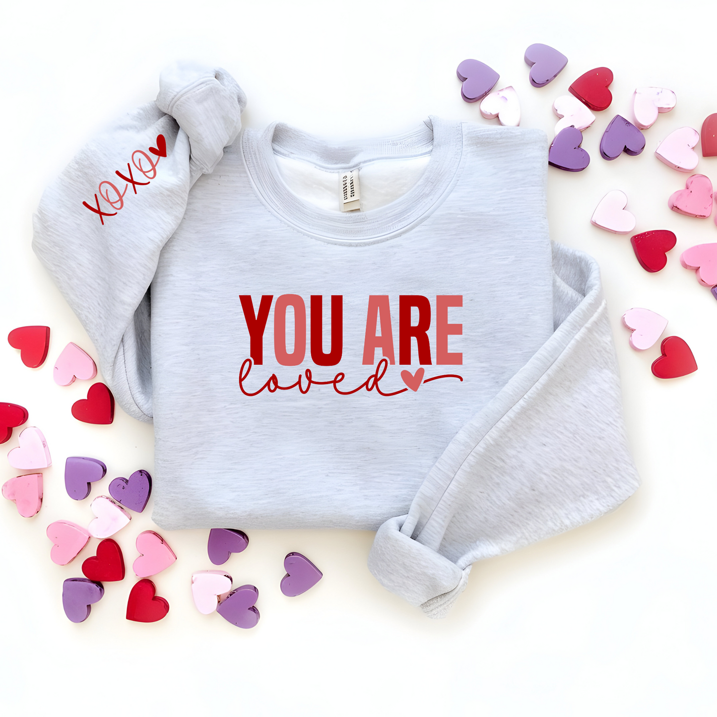 You Are Loved Crew Graphic Sweatshirt