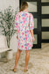 Barely Catch My Breath Notch Neck Dress