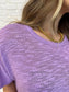 Basically Flowing Dolman Sleeve Top in Lavender