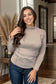 Beautifully Demure - Mockneck Long Sleeve Top