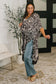 Bella Vida Open Front Floral Print Kimono