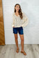 Bohemian Breeze Hooded Layering Top in Natural