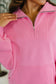 Bonbon Delight Half Zip Pullover in Pink
