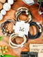 Hair Tie Bracelet Sets - Neutral Gold Accents