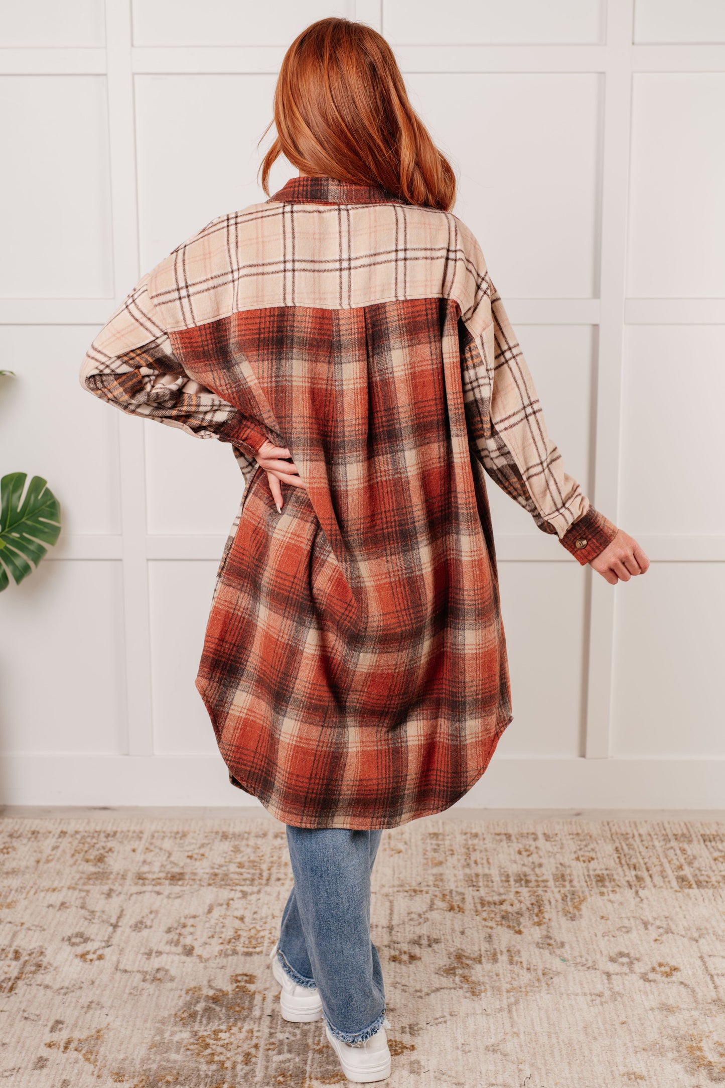 Cabin Fever Flannel Plaid Oversized Shacket