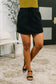 Call it What you Wanna Drawstring Skort in Black
