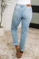 Judy Blue V-Front Cool Denim Boyfriend Jeans