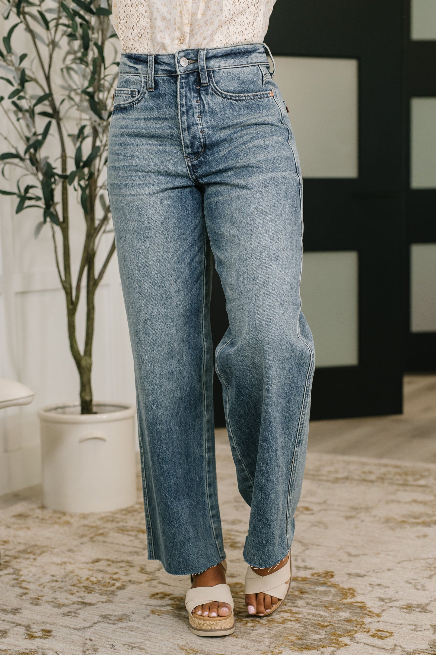 Judy Blue High Waist Rigid Magic Wihelmina Baggy Jeans