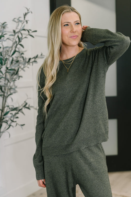 Clove Sweater in Moss