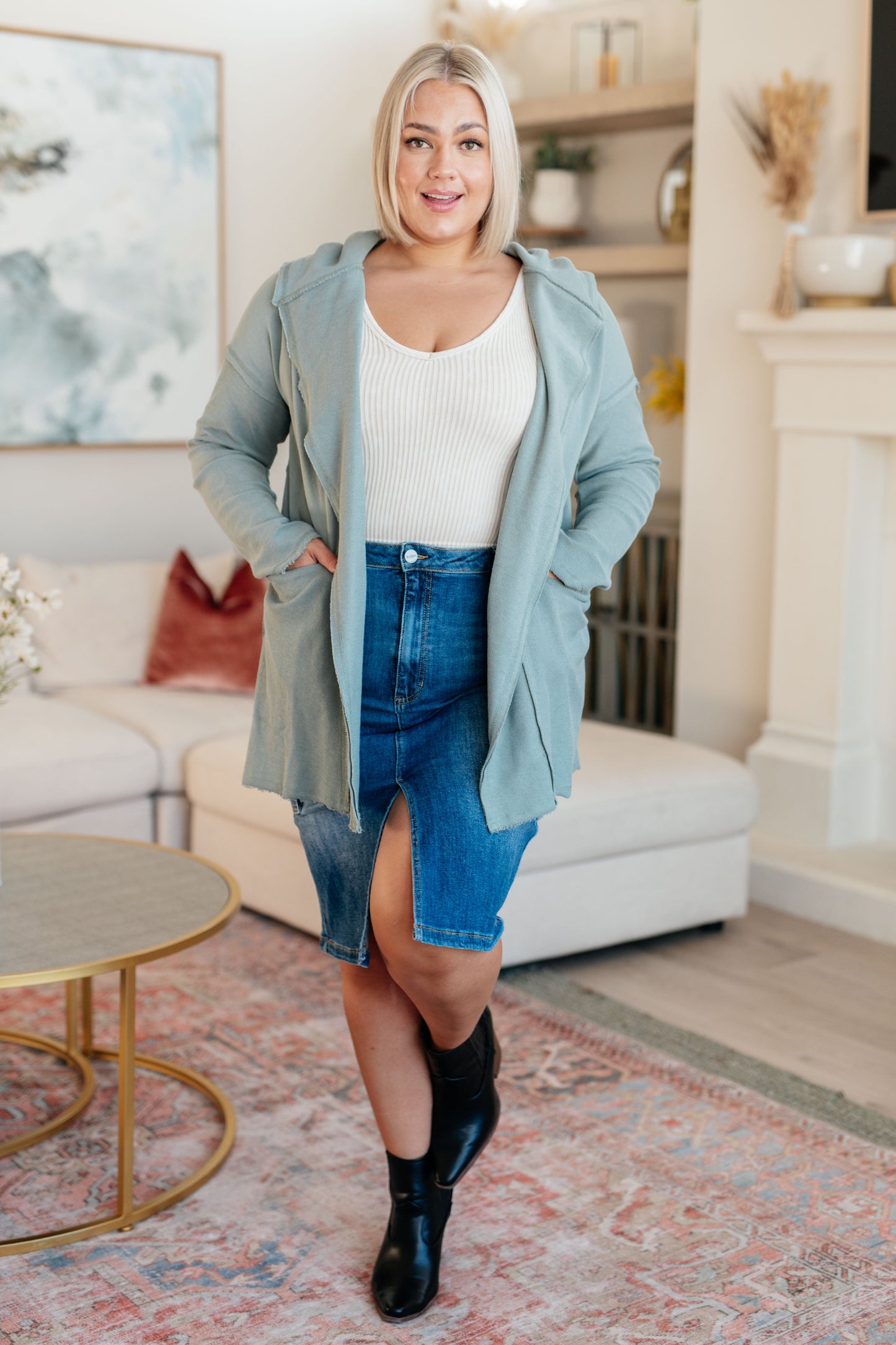 Judy Blue Cargo Denim Skirt