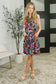 Coral Sands Collared Tank Dress in Dark Floral Paisley